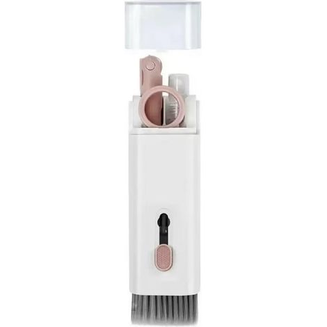 7-in-1 Computer-tastatur-reinigungsset – Kopfhörer-reinigungsstift, Tastenkappenabzieher-set, Tastatur-reinigungswerkzeuge (pink)