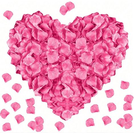 1000 Dekorative Künstliche Seidenrosenblätter, Rosa, Für Hochzeitsfeiern, Halloween, Als Geschenkverpackung, Romantische Botschaft, Heimdekoration