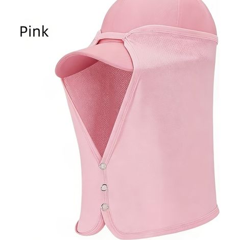 1 Outdoor-wandermaske (1 Stück) Zum Schutz Vor Sonne, Beim Bergsteigen, Radfahren, Angeln Und Mücken, Sonnenhut Für Frühling Und Sommer Mit Krempe, Unisex, Rosa