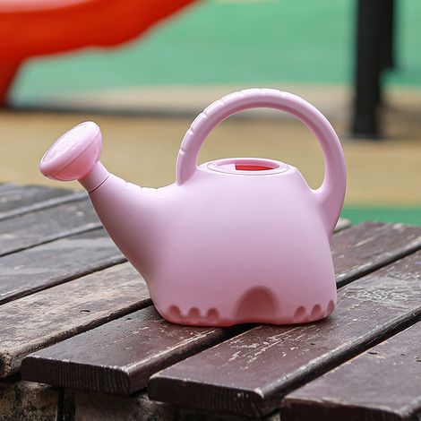 1,5-liter-gießkanne Aus Kunststoff Für Zimmer- Und Gartenpflanzen – Elefanten-duschkopf, Rosa