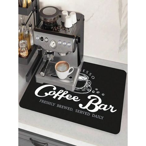 Saugfähige Und Wasserdichte Matte Für Küchenarbeitsplatten Und Kaffeemaschinen – Rutschfeste Und Hitzebeständige Silikonmatte, Dekoratives Küchenaccessoire, 20 X 30 Cm