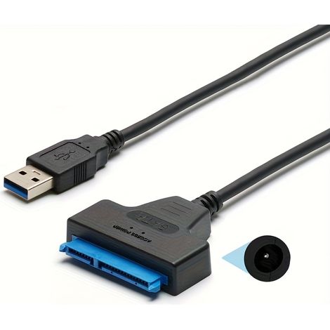 Usb 3.0 Auf Sata-kabel – Für Externe 2,5-zoll-ssd/hdd-festplatten, Sata-iii-adapter, Bis Zu 6 Gbit/s, Schwarz