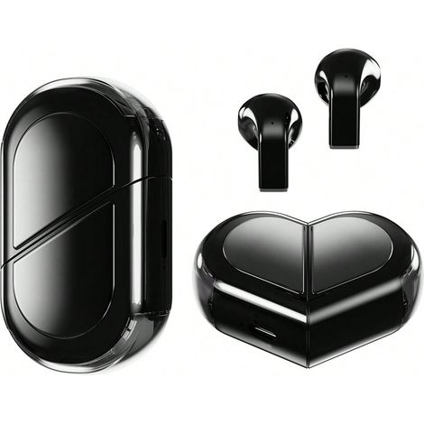 1 Stück Kabelloser Bluetooth-kopfhörer K520 Mit Extrem Langer Akkulaufzeit, Schwarz, Inklusive Ladecase Und Mikrofon Für Smartphones, 38,1 Cm