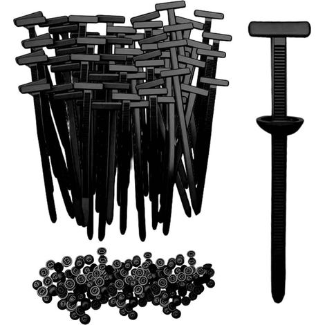 Universelle Kabelbinderösen Aus Nylon, Kabelbinder Mit Schlaufen, Mehrzweck-kabelbinderwerkzeug Aus Kunststoff Für Alltägliche Autoreparaturen (50 Stück)