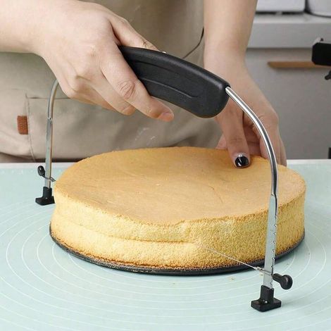 Tortenausstecher Aus Edelstahl 304 Mit Einem Draht – Verstellbarer Schichtausstecher Für Kuchen, Brot, Toast Und Käse, Unverzichtbares Diy-backwerkzeug Für Die Heimische Küche