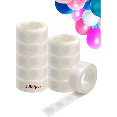 100 Doppelseitige Klebepunkte Für Ballons, Transparenter Kleber Für Selbstgemachte Ballondekorationen, Für Partys, Hochzeiten, Geburtstage, Ohne Wände Zu Beschädigen