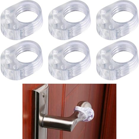Türgriffstopper (6 Stück): Türgriffschutz Aus Pvc Und Silikon, Schutz Für Wände Und Möbel.