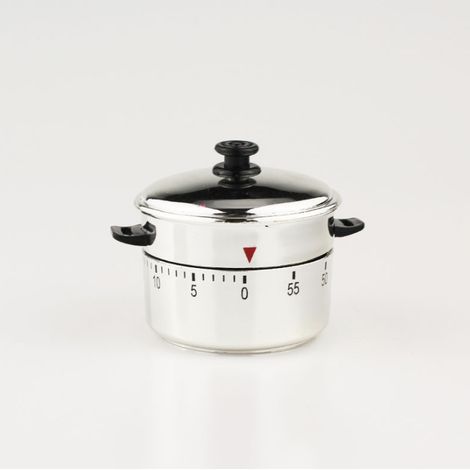 1 Mechanischer Küchentimer In Kesselform, 60-minuten-countdown-timer Zum Kochen, Kreative Wohndekoration