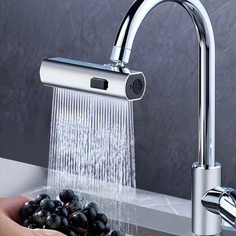 1 Multifunktions-wasserhahn Für Die Küchenspüle Im Wohnmobil, 3 Wasserauslassmodi, Polierte Oberfläche, Geeignet Für Trinkwasser.