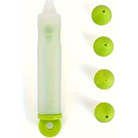 4-teiliges Silikon-set Zum Dekorieren Von Kuchen Und Keksen, Inklusive Schreib- Und Dekorationswerkzeug Sowie Spritzpistole Für Schokolade Und Sahne