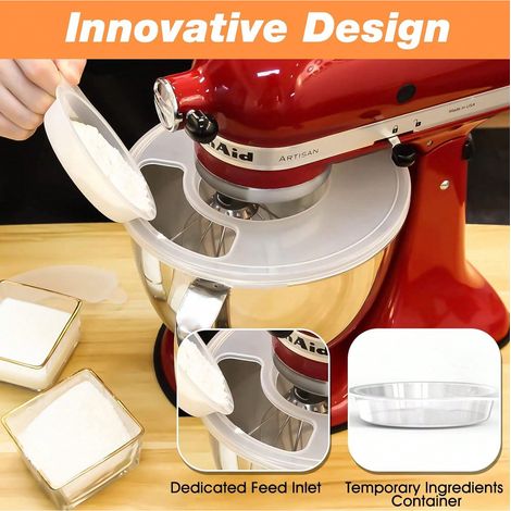 1 Küchenmixer-abdeckung Mit Ausgießfenster, Kompatibel Mit Kitchenaid-kippkopf-standmixern Von 5,5 Bis 6 Qt, Verhindert Verschütten