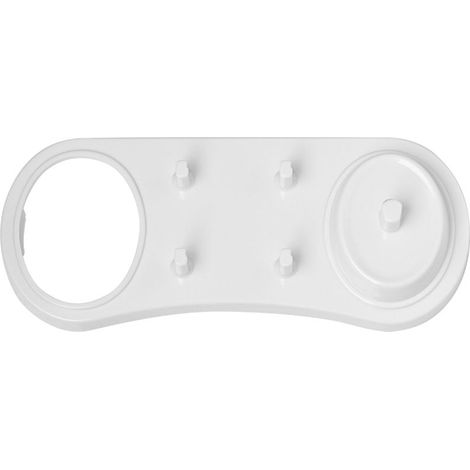 2-teiliges Premium-heimorganisationsset: Wandmontierter Halter Für Elektrische Zahnbürsten, Badezimmerregal, 25,4 Cm