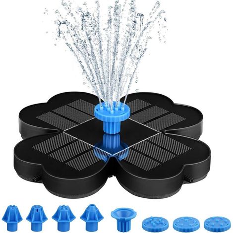 3,5-w-solarbrunnenpumpe Mit Solarpanel, Gartenbrunnen Für Garten, Teich, Pool, Vogeltränke Mit 8 Düsen Und 4 Befestigungsteilen, Farbe Zufällig (blau Oder Grün)