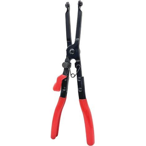 Schlauchschellenzange Mit Verriegelungsmechanismus – Rostbeständiger Kohlenstoffstahl – Rutschfester Pvc-griff Für Schlauchschellen Und Auspuffrohre