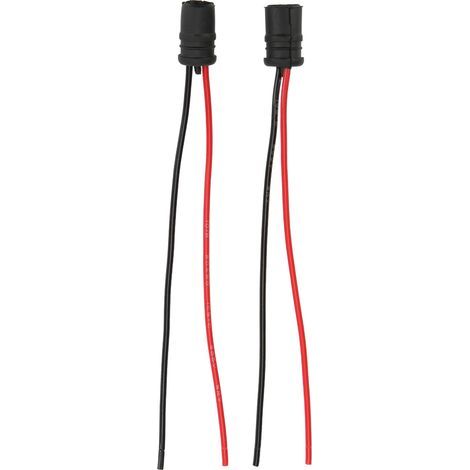 T10 12v 30a Lampenfassung, 2er-pack Led-sockel Mit 15 Cm Kabel, Flexibles Schwarzes Abs, Kompatibel Mit Autos, Fahrrädern Und Industrieanlagen