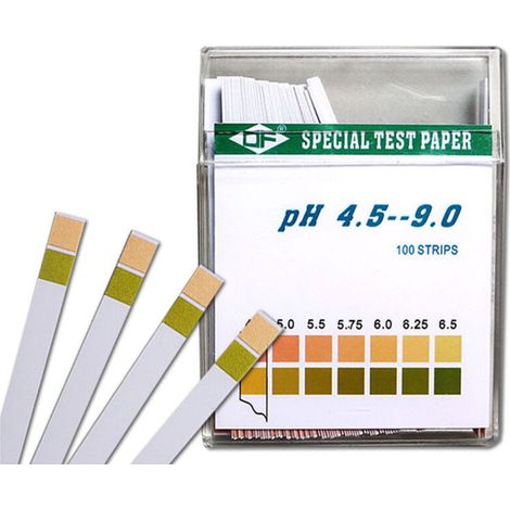 Ph-teststreifen, 100 Stück, Lackmuspapier, Ph 4,5–9, Säureindikator Für Aquarien, Trinkwasser Und Schwimmbäder, Debuns