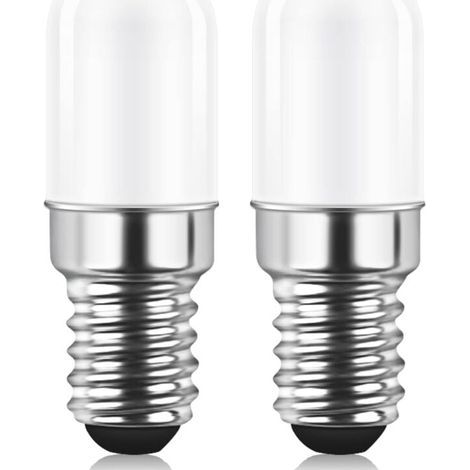 E14 1,5w Warmweiße 3000k Led-lampe Für Kühlschrank, Salzkristalllampe, Nähmaschine, Ø18x49mm, Nicht Dimmbar, 2er-pack
