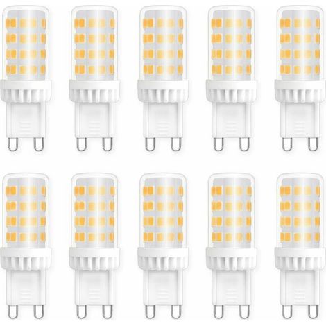 G9 5w Led-lampe, Neutralweiß 4000k, Entspricht 40-50w Halogen, 450lm, 220-240v Wechselstrom, Standardsockel, 10er-packung