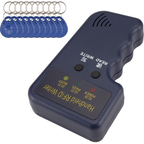 125-khz-rfid-ausweiskopierer, Programmierbarer Leser/duplikator/kloner Für Em4100- Und T5577-ausweise, Mit 10 Wiederbeschreibbaren Karten