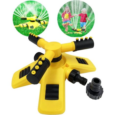 X-förmiger, Oszillierender Rasensprenger, Wasserspielzeug Für Kinder Von 3 Bis 12 Jahren, Zur Bewässerung Von Rasen Und Garten Im Freien, 360°-drehung, 8–10 M Reichweite, Abs