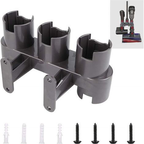Wandmontierter Staubsaugerzubehörhalter, Kompatibel Mit Dyson V11, V10, V8 Und V7 Aufbewahrungsgestell Für Ersatzteile Und Adapter Grau.