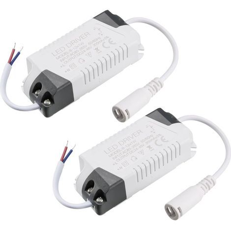300 Ma Konstantstrom-dc-led-treiber 8-12 W Ac85-265 V Dc12-26 V Ausgang Für Led-streifen Im Innenbereich (2er-pack)