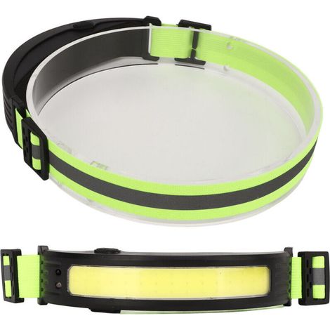 Wiederaufladbare Cob-led-stirnlampe Mit Usb-anschluss, 1200-mah-akku, Wasserdicht (ipx4), 5 Lichtmodi (weiß Und Rot), Leicht Und Ideal Zum Laufen, Campen, Radfahren Und Wandern.