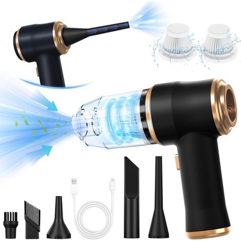 Akku-handstaubsauger Mit 12000 Pa, Gebläsefunktion, Mini-leichtgewicht (360 G), 4000-mah-akku Für Auto, Sofa, Büro Und Haustiere
