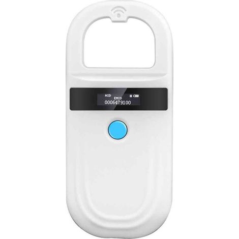 Wiederaufladbarer, Tragbarer Rfid-mikrochip-leser Für Haustiere (usb), Fdx-b Emid 134,2 Khz/125 Khz Tag-identifikationsscanner Für Hunde, Katzen, Nutztiere Und Geflügel, 15 Cm Lesereichweite