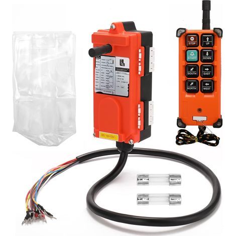 Industrielle Fernbedienung F21-e1b Dc12-72v Für Hebezeuge, Kräne Und Aufzüge 8-tasten-sender Und -empfänger Schutzart Ip65 Reichweite 100 M