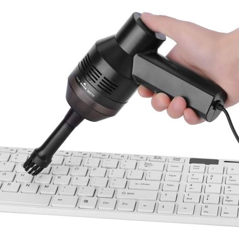 Usb-handstaubsauger, 3,5 W, 5 V Dc, Tragbarer Tastaturreiniger Mit Düsen Und Schwämmen Für Staub, Haare Und Krümel, 1,8 M Kabel