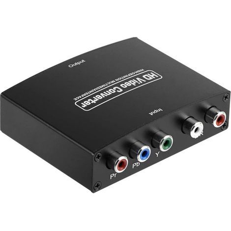 Ypbpr-zu-komponenten-hd-konverter Mit L/r-audio, 1080p-videoadapter Für Fernseher, Projektor Und Dvd-receiver