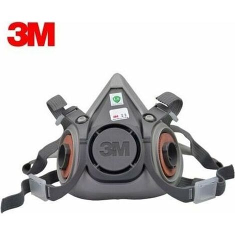 3m 6200 Wiederverwendbare Halbmaske, En-zertifizierter Atemschutz, Schwarz
