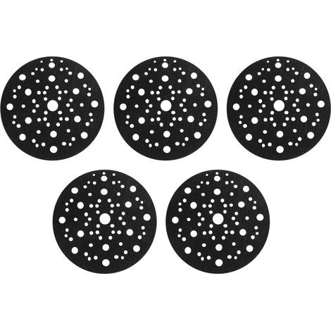 5x Schleifpad Ø150mm 67 Löcher Im Schaumstoff, Selbstklebende Schutzscheibe Für Schleifgeräte