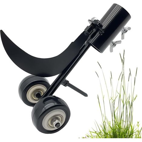 2-in-1 Unkrautstecher Mit Rädern Für Fugen, Manuelles Unkrautentfernungswerkzeug Mit Kohlenstoffstahlrädern, 3 Cm Schaft, Garten-, Terrassen- Und Einfahrtswerkzeug