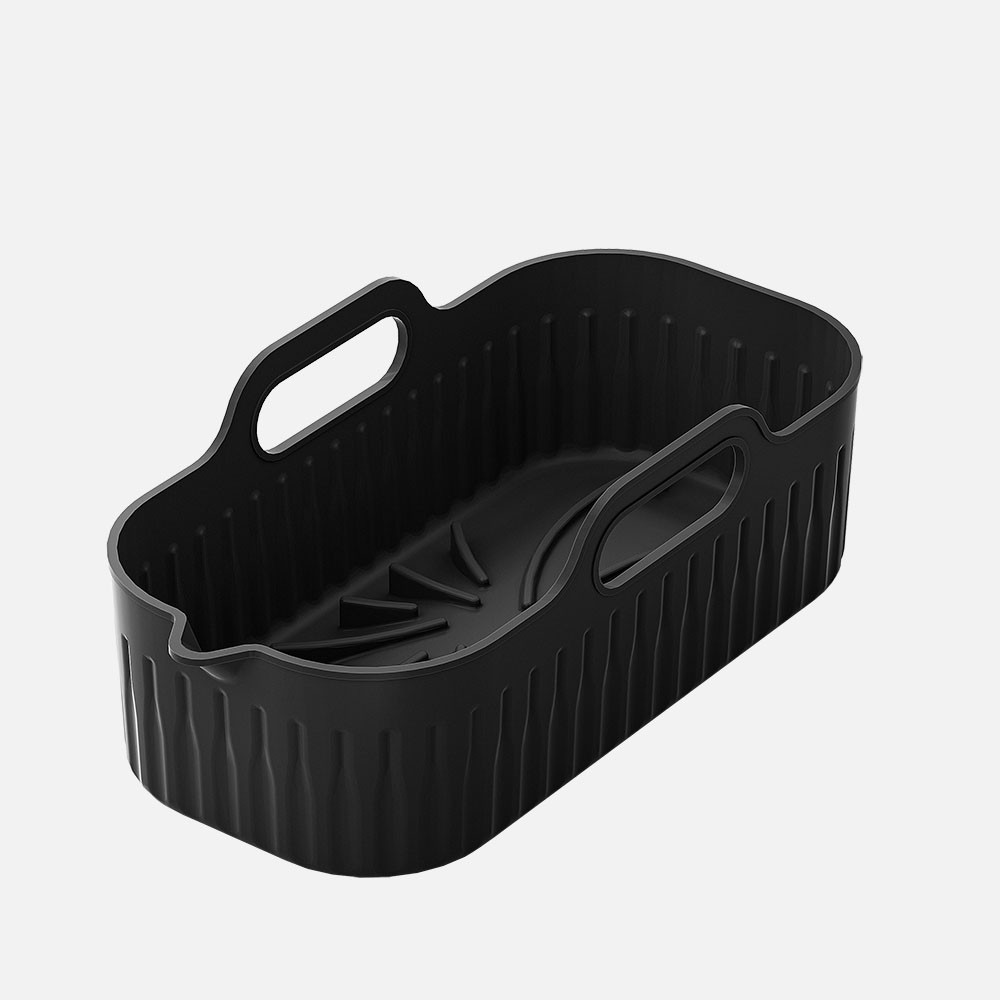 Silikonbackblech Manacor Luftfryer 8x20x12 Cm Schwarz Antihaftende Oberfläche
