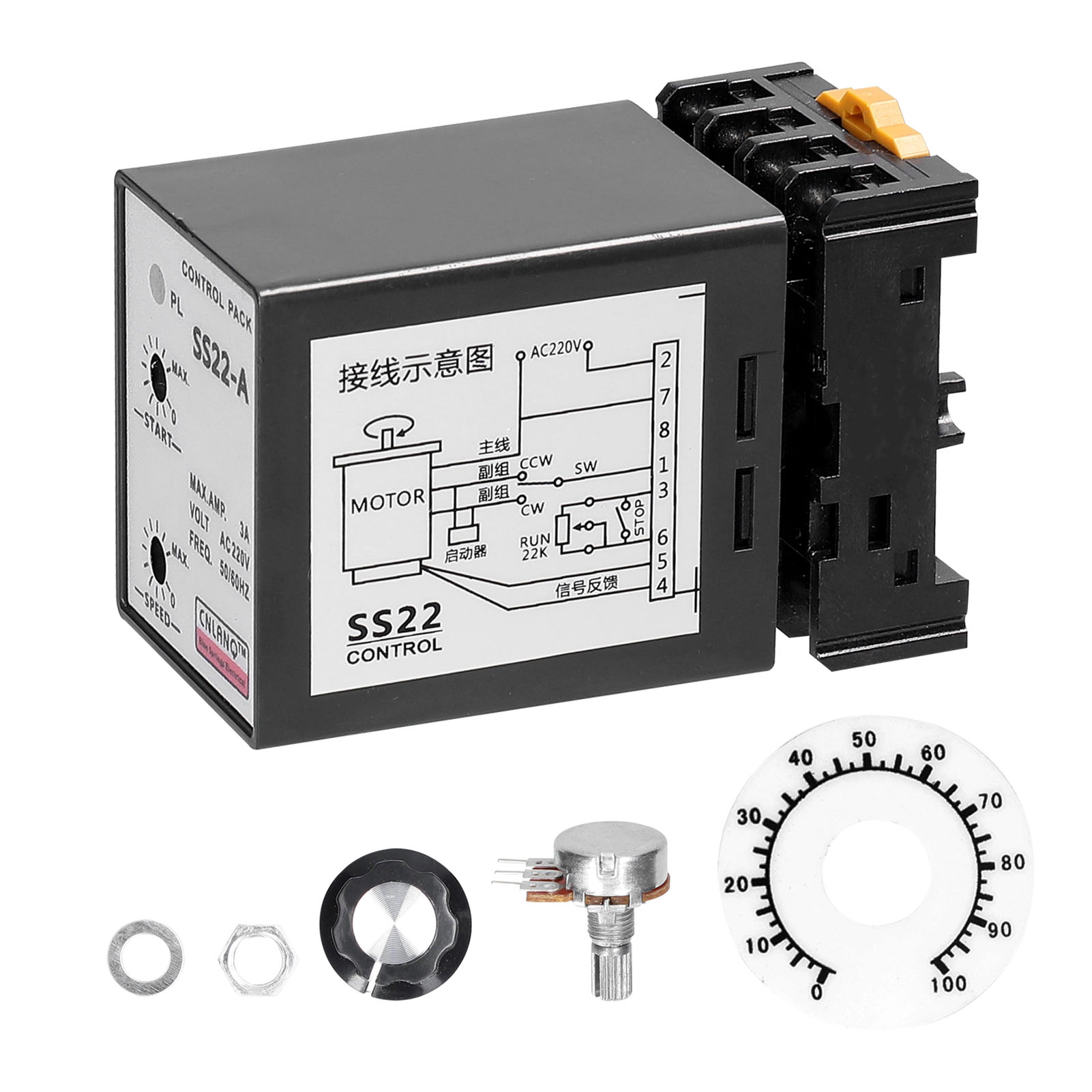Ss22-a 6-250w Ac220v 3a 50/60hz Drehzahlregler, Präzisions-drehzahlregler Für Motoren