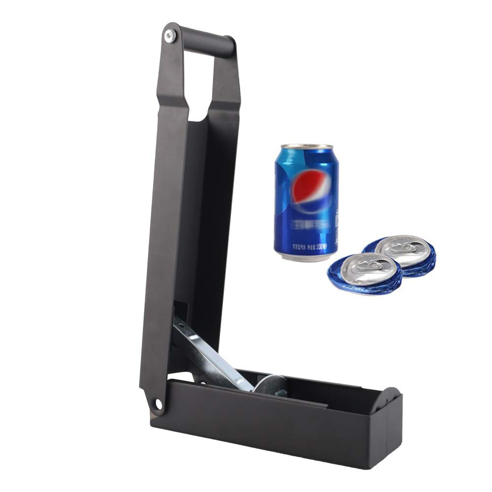 Manuelle Küchendosenpresse Für 16 Oz Und 18 Oz, Wandmontierter Dosenzerkleinerer (schwarz)