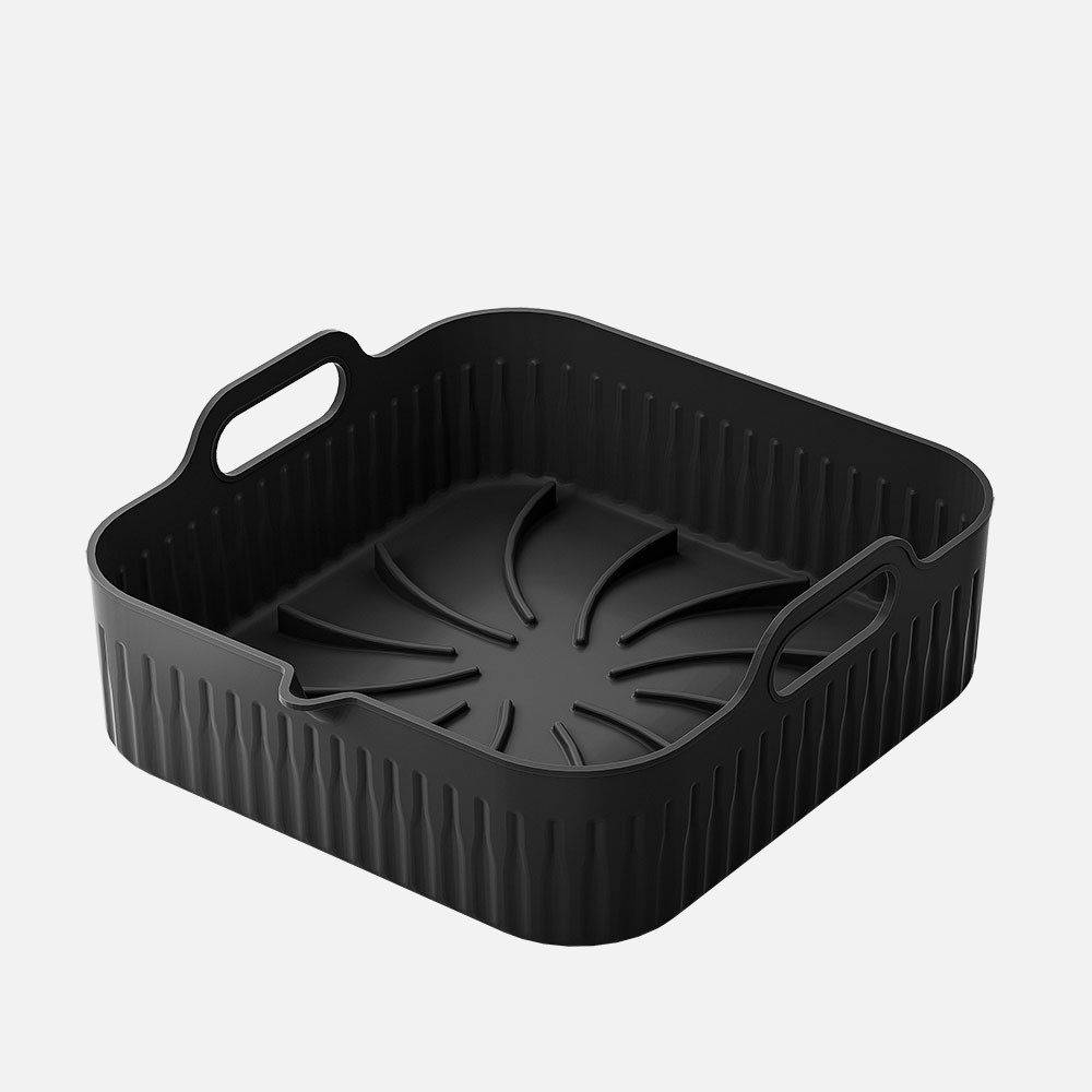 Silikonbackblech Für Luftfryer 8,5x26x25 Cm Schwarz Antihaft