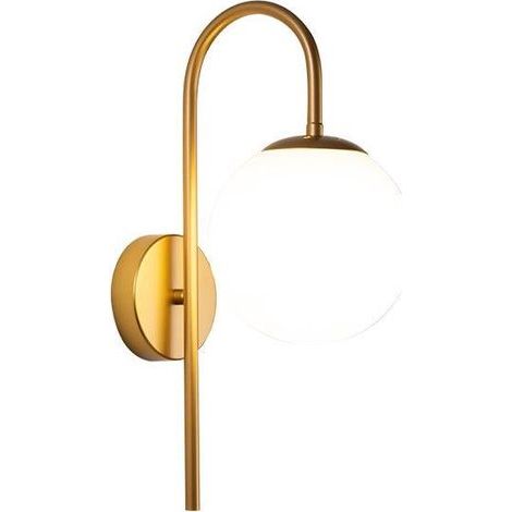 Runde Led-wandleuchte Aus Mattiertem Glas Im Skandinavischen Stil, E27 110–240 V, Für Schlafzimmer, Wohnzimmer, Flur, Elegantes, Modernes Design