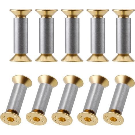 Packung Mit 10 Messergriffschrauben Aus Din 912-legierungsstahl – Nieten Zur Befestigung Von 5 Mm X 12 Mm Klingengriffen Für Die Messerherstellung Und Werkzeuge