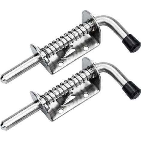 Set Mit 2 Edelstahl-federriegeln 304, 128 Mm – Robustes, Korrosionsbeständiges Türschloss Für Garage, Garten, Hütte Und Möbel – Schnelle Montage