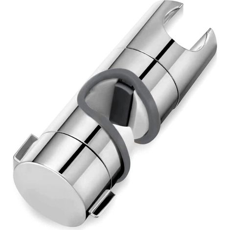 Verschiebbare Duschstangenhalterung Für 24-mm-duschstangen – Verstellbarer Handbrausehalter Mit 360°-drehung – Kompatibel Mit Runden Stangen Von 18–25 Mm Durchmesser – Werkzeuglose Montage
