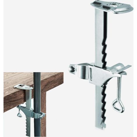 Balkon-sonnenschirmhalterung, Verstellbare Befestigung Für 19 Cm Geländer, Sonnenschirmzubehör Aus Aluminium Ohne Bohren, Kompatibel Mit Durchmessern Von 25–38 Mm