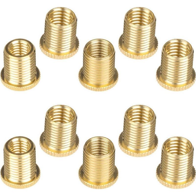 Ensemble De 10 Écrous Adaptateurs Filetés En Aluminium Pour Pommeau De Levier De Vitesse M10x1,25