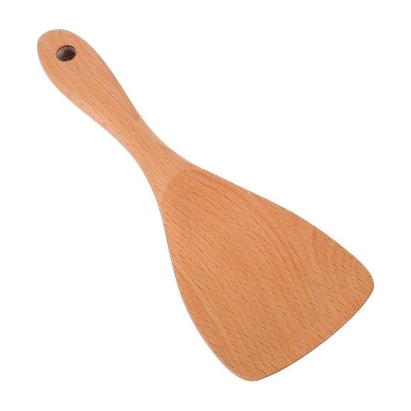 Ensemble De Poêles Antiadhésives Et Cuillères À Riz En Bois Pour La Cuisine