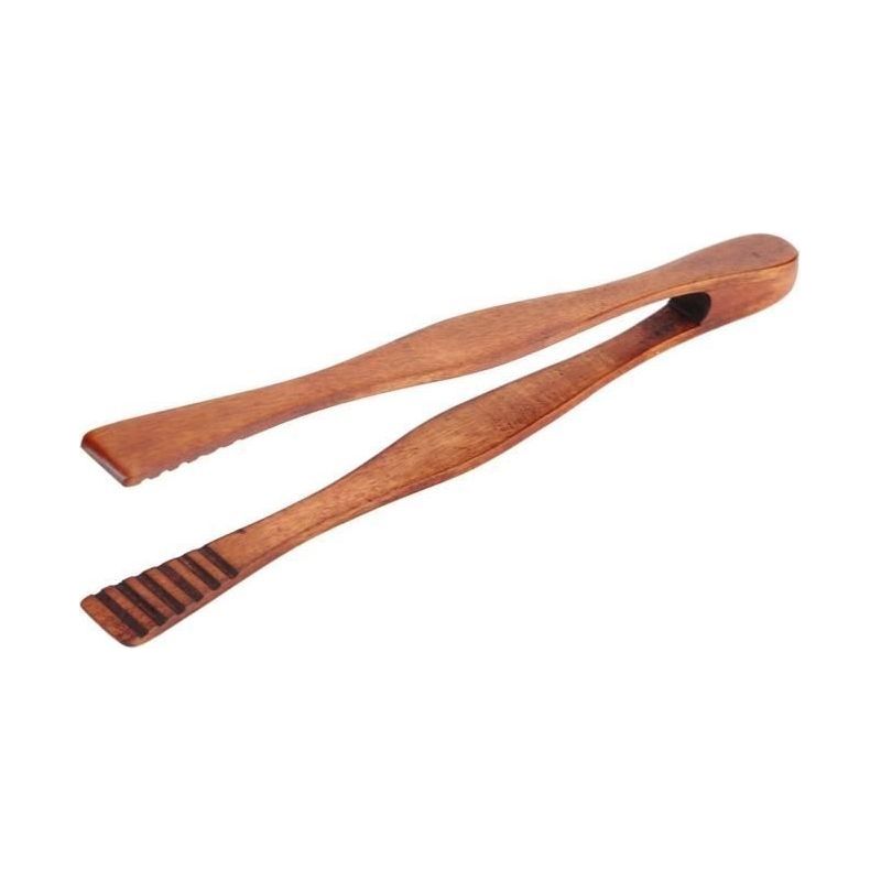 Pinces À Grille-pain Bois - Antidérapantes - Résistantes À La Chaleur - 26,5 Cm