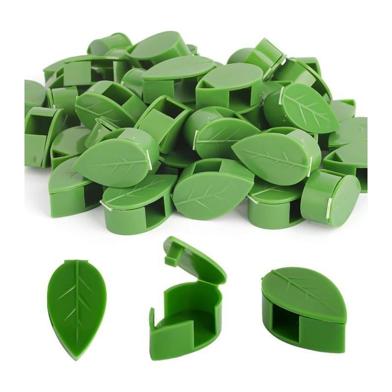 (couleur:50pcs)clips Pour Plantes 50 Pièces,clips De Support Pour Plantes,support Pour Plantes Grimpantes,attache Plante,végétal Mur Support Vigne