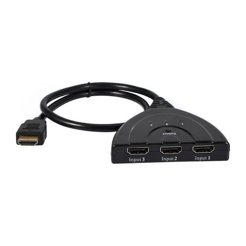 Adaptateur Hdmi 3 Ports - 1080p - Support 3d - Commutateur Automatique