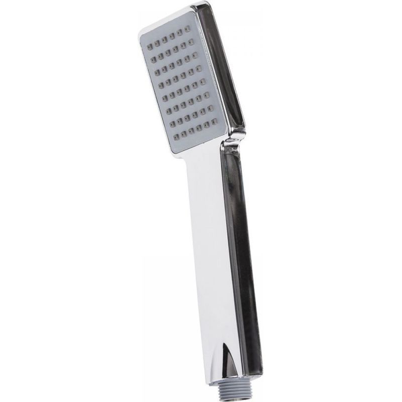 Pommeau De Douche Economie Deau Pression- Douchette Universelle Interface 1/2 Pouce, Douchette Douche Salle De Bain Facile À Installer Et À Nettoyer, Pommeau Douche Carré, Chromés - Argent